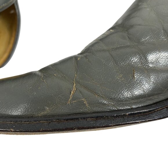 Vintage TONY LAMA Gray Embroidered Western Cowboy Boots 5407 Mens Size 11D - Picture 12 of 12